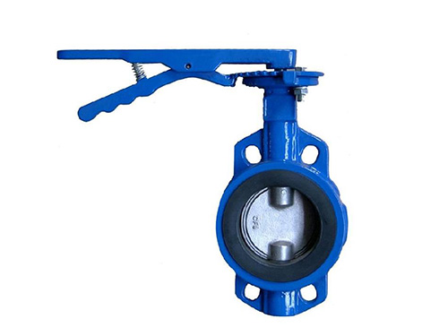 無(wú)銷(xiāo)氟尼龍板對(duì)夾式蝶閥